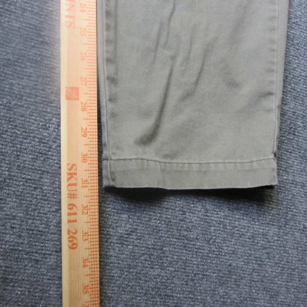 Polo Ralph Lauren Pleated Chino Pants Mens 32x30 Gray Khaki Classic Casual VTG